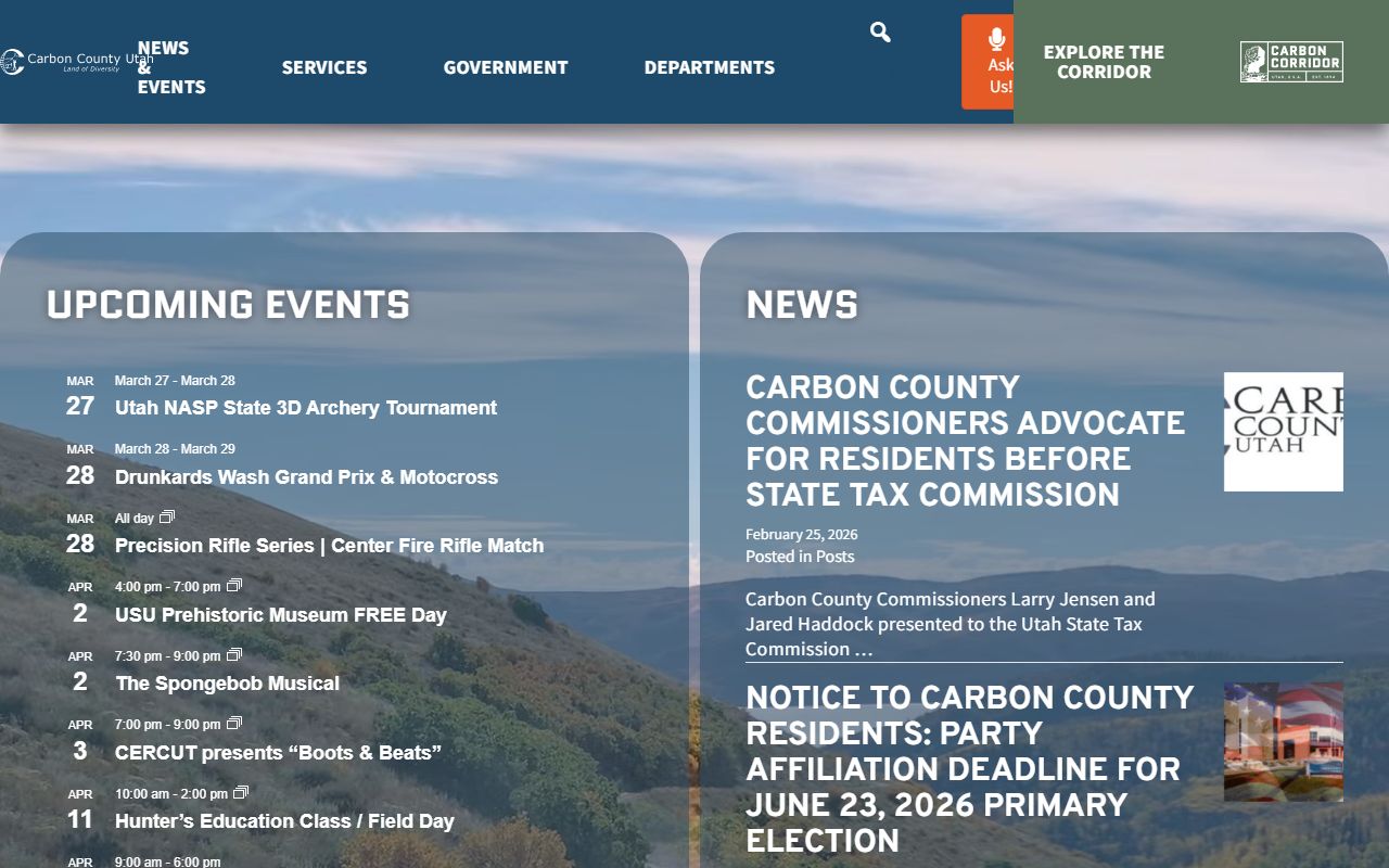 Carbon County busted mugshots government website