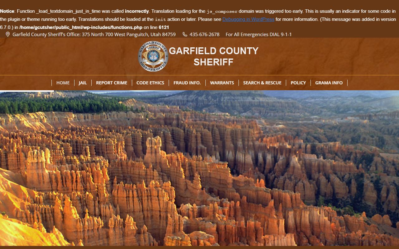 Garfield County busted mugshots sheriff's office website