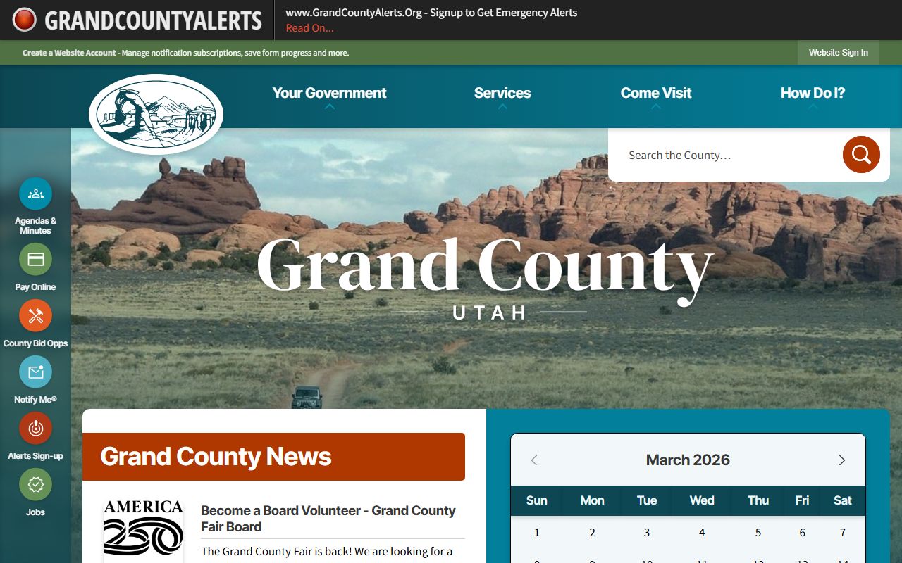 Grand County busted mugshots government website