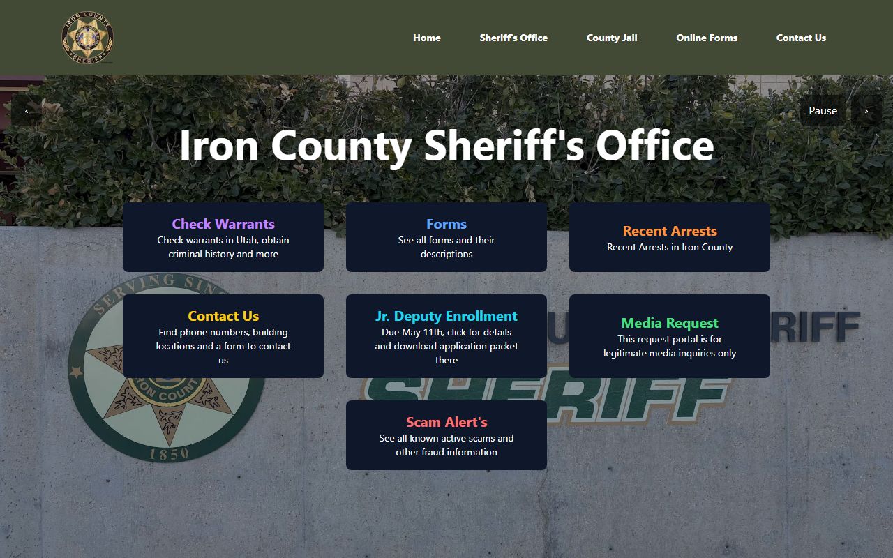 Iron County Sheriff's Office busted mugshots and arrest records