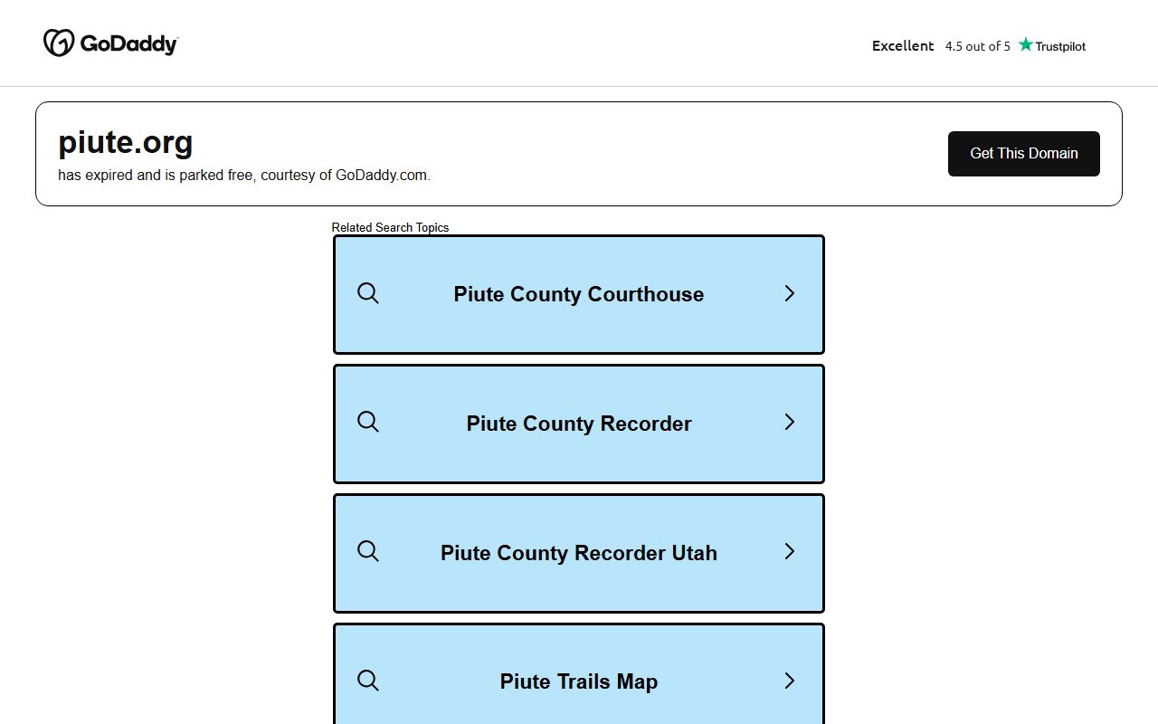 Piute County main website for public records and busted mugshots