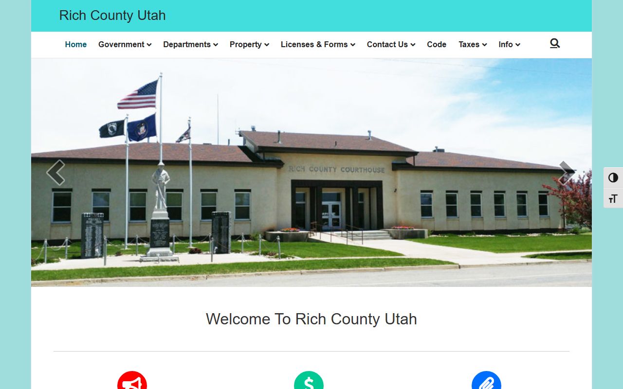 Rich County website for busted mugshots and public records
