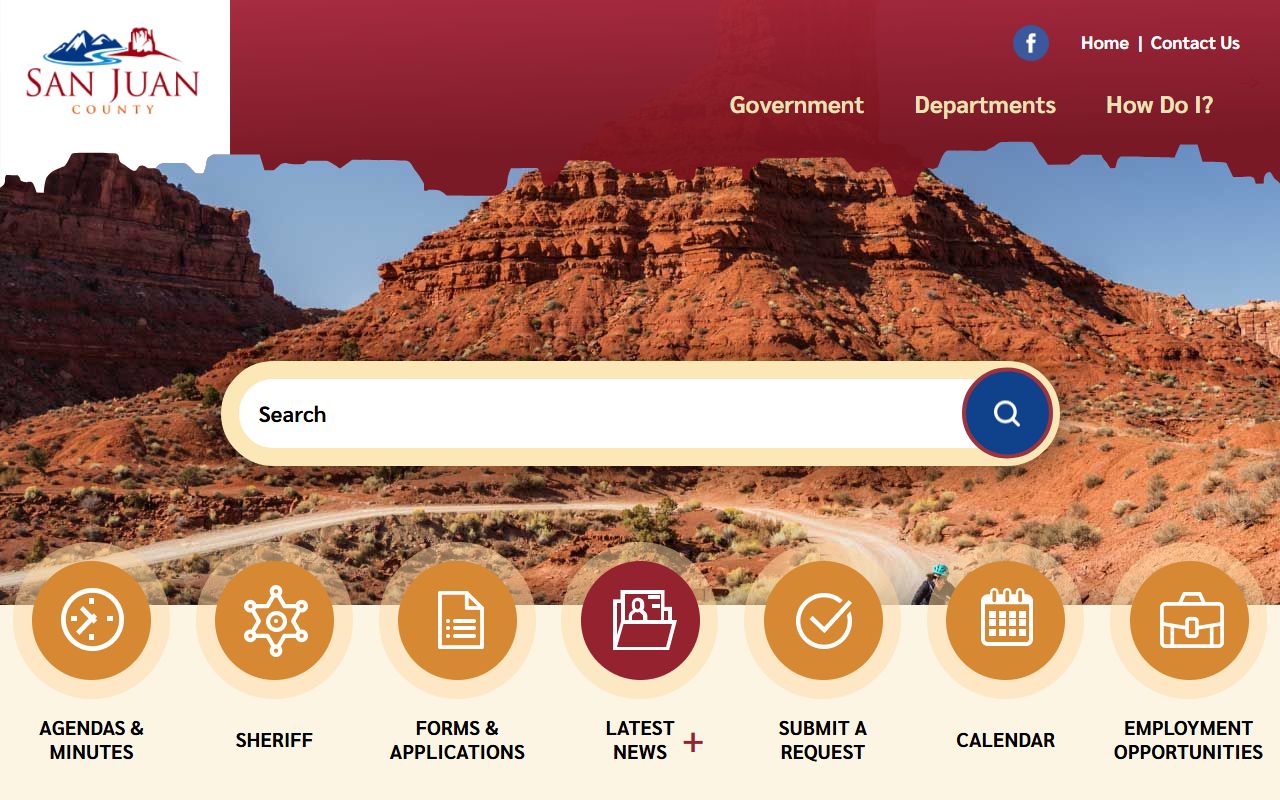 San Juan County government website for public records